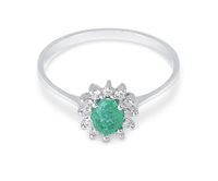 Anello Demetra Donna Diana in Oro Smeraldo 9K.119.S.040.012.W